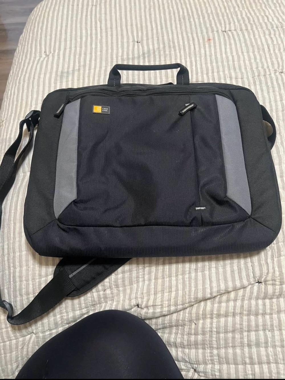 Case Logic Black and Gray Laptop Shoulder Bag